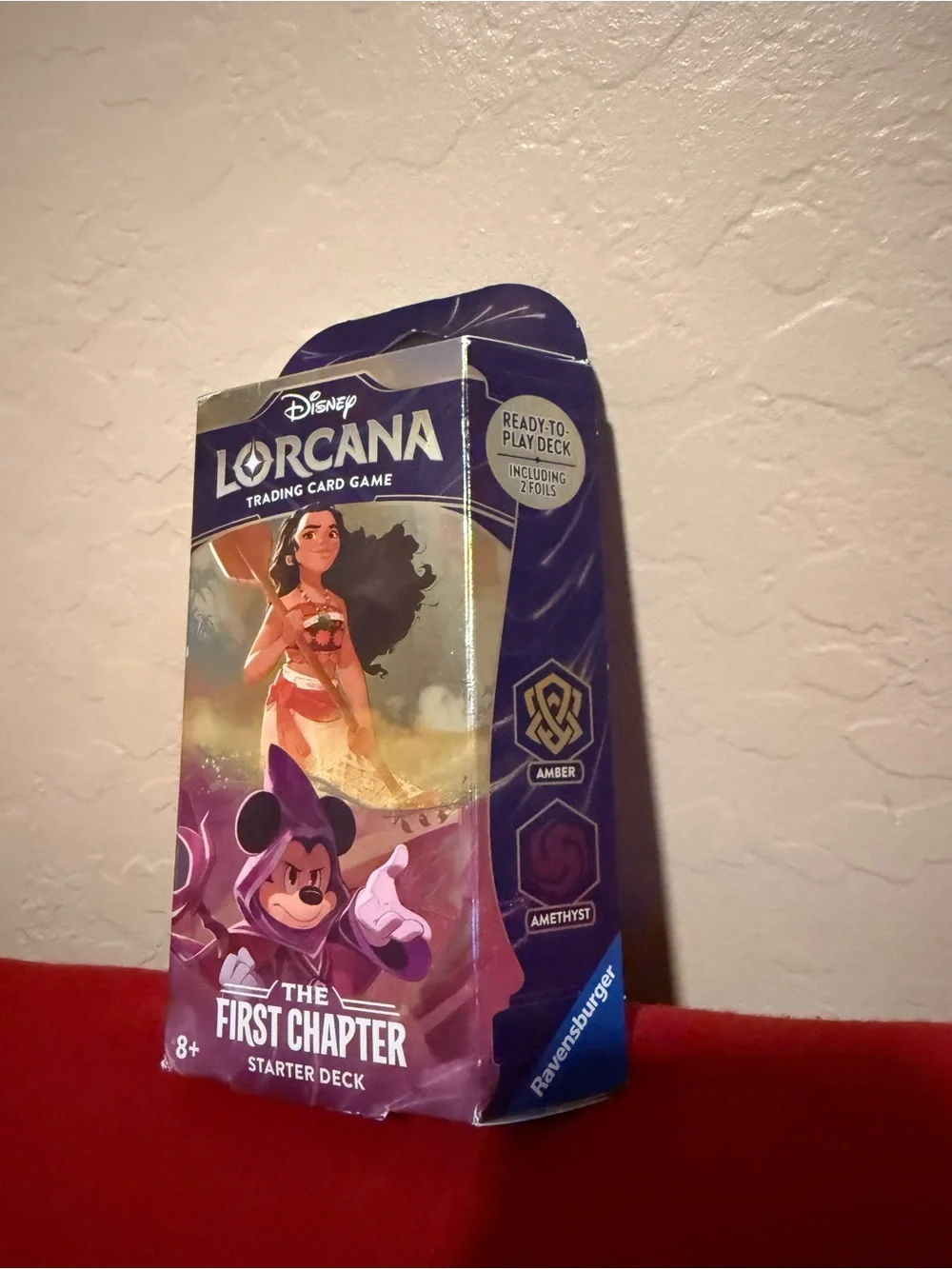 Disney Lorcana Trading Card Starter Deck - Purple, Red, Gold